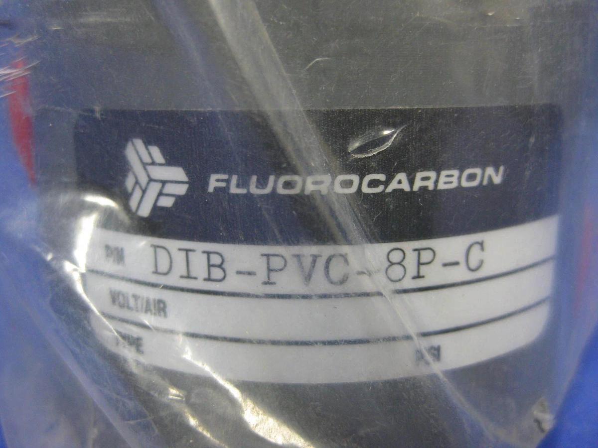 Fluorocarbon DIB-PVC-8P-C Pneumatic Valve, Normally Closed New