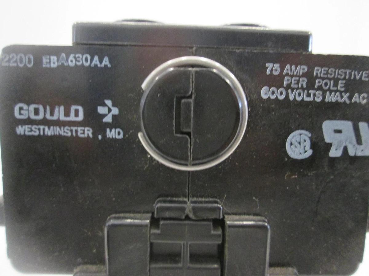 Used Gould, EBA630AA, Contactor, 75A, 600V, Used