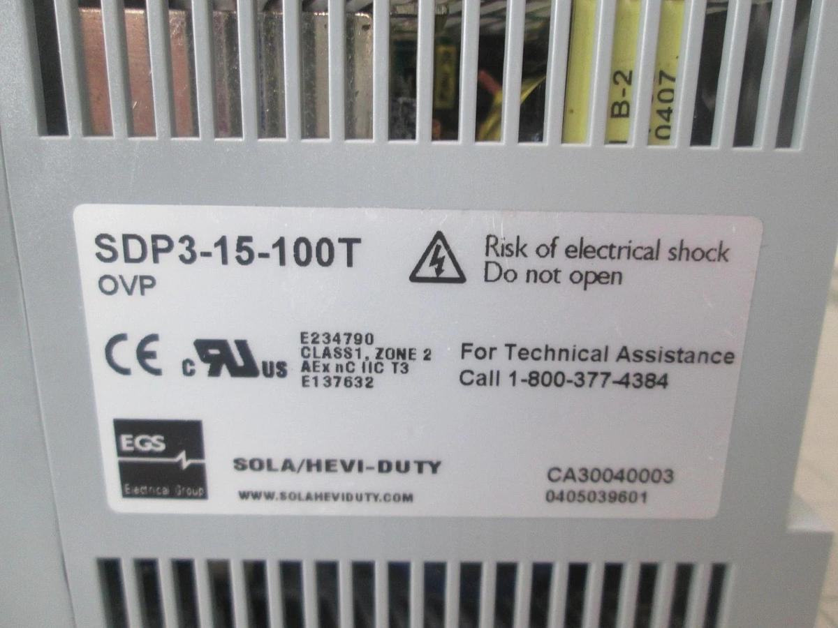 Sola, SDP3-15-100T, Power Supply, New