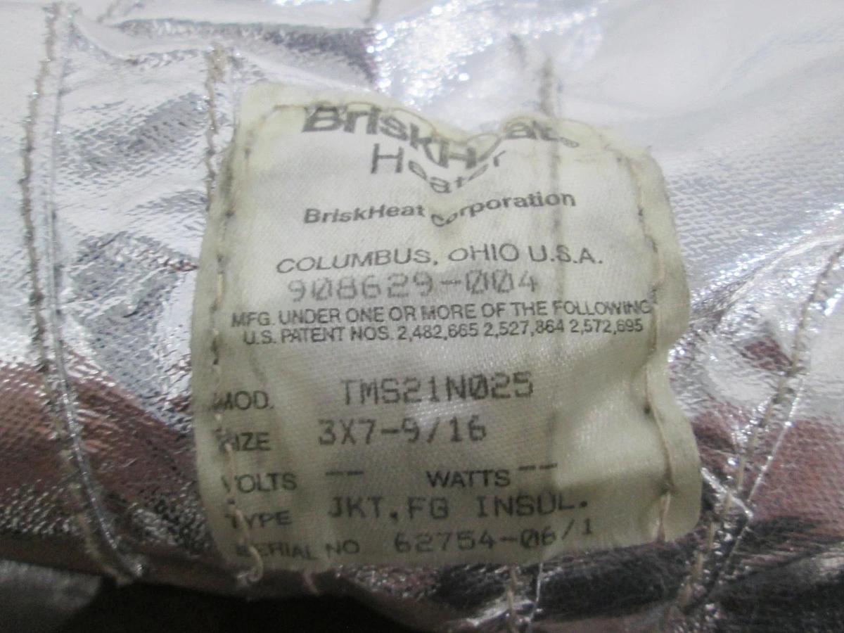 Used BriskHeat, TMS21N025, Insulator Jacket, 3x7-9/16, 908629-004, Used