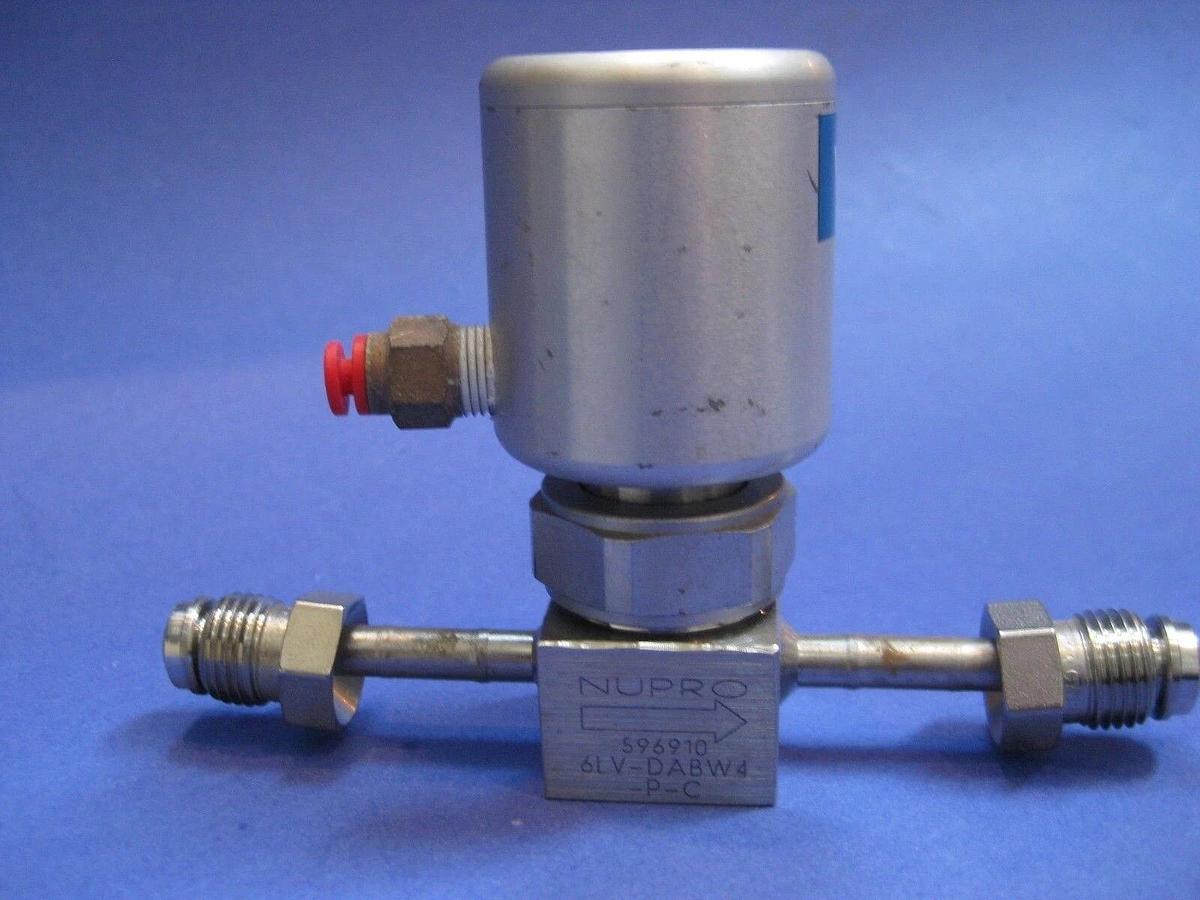 Used Nupro Swagelok 6LV-DABW4-P-C Diaphragm Valve, NC, 1/4" MVCR, Used