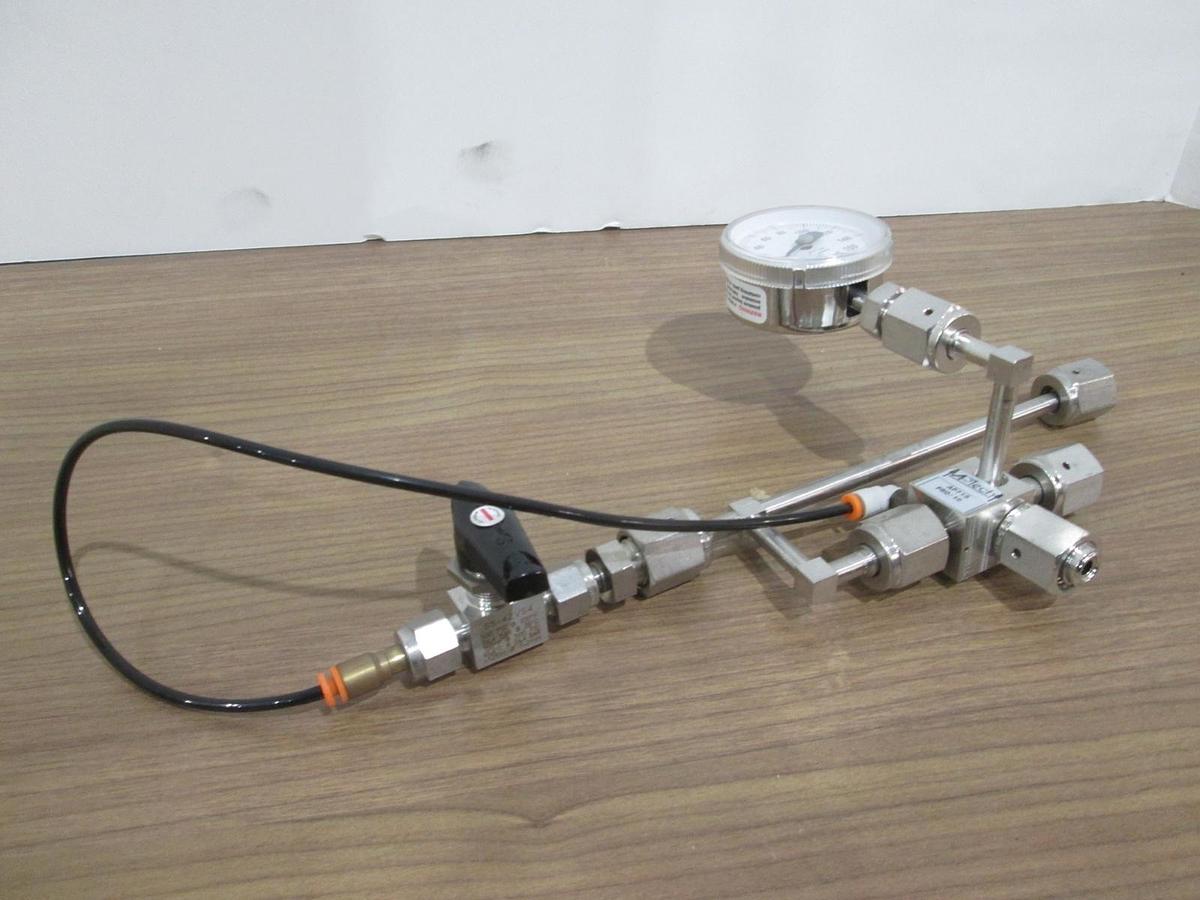 Used Aptech Venturi Pump w/ AP71S Vacuum Generator, Swagelok SS-42VS4, Used
