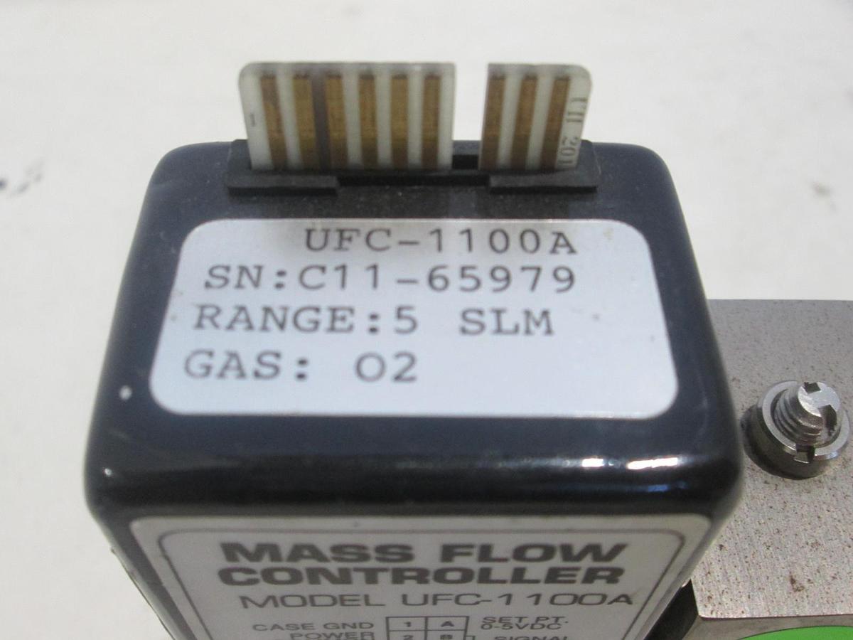 Used Unit, UFC-1100A, Mass Flow Controller, 5 SLM, O2, Used
