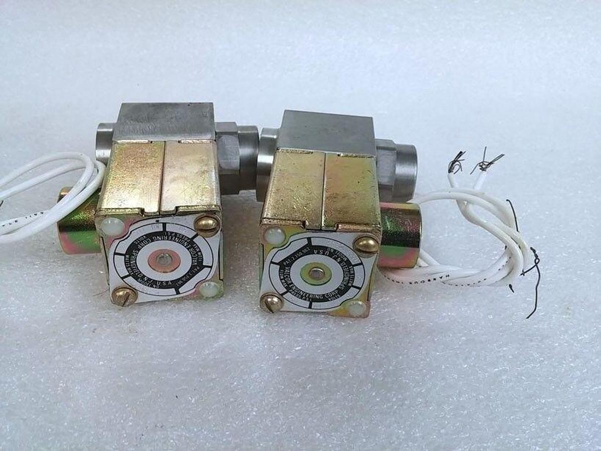 Used Valcor 15C89C8-4 Solenoid Valve, Lot of 2, New Without Box
