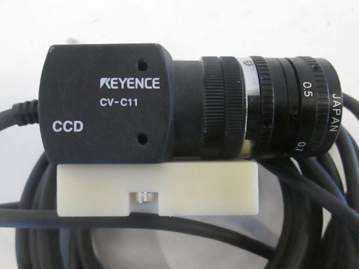 Used Keyence, Machine Vision Camera, CV-C11 w/ 25mm Lens Attachment, Used