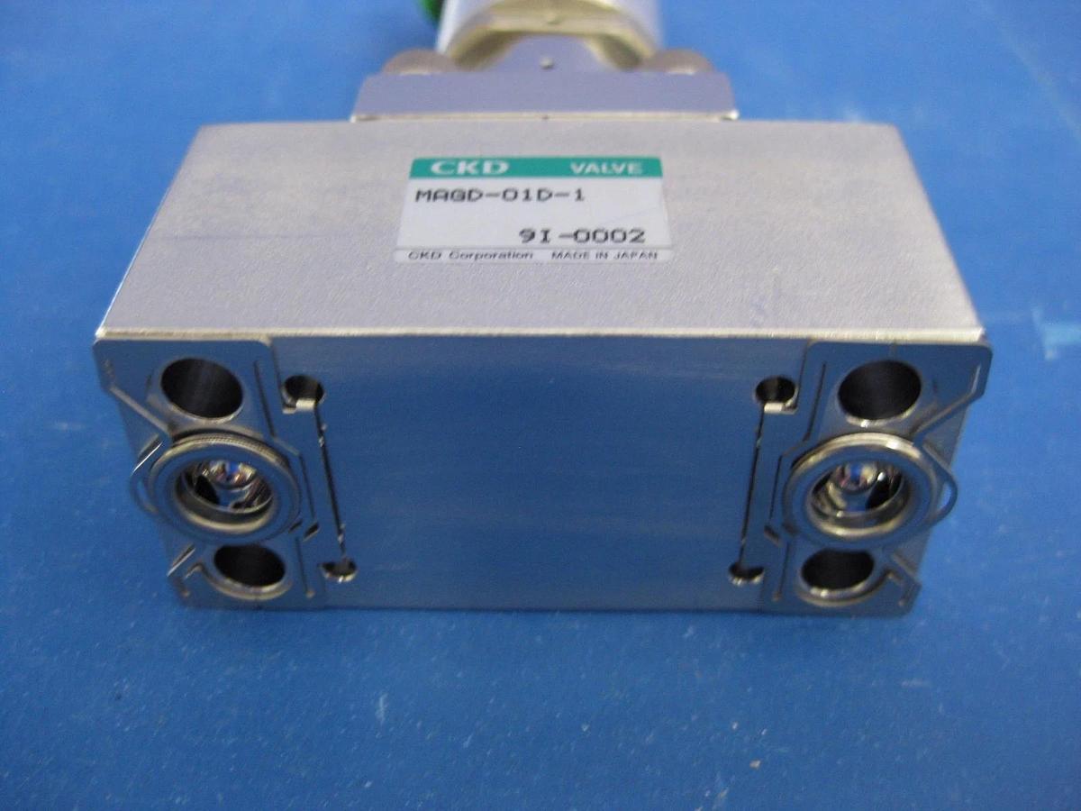 Used CKD MAGD-O1D-1 Air Operated Block Valve, N.C., Lot of 2 Used