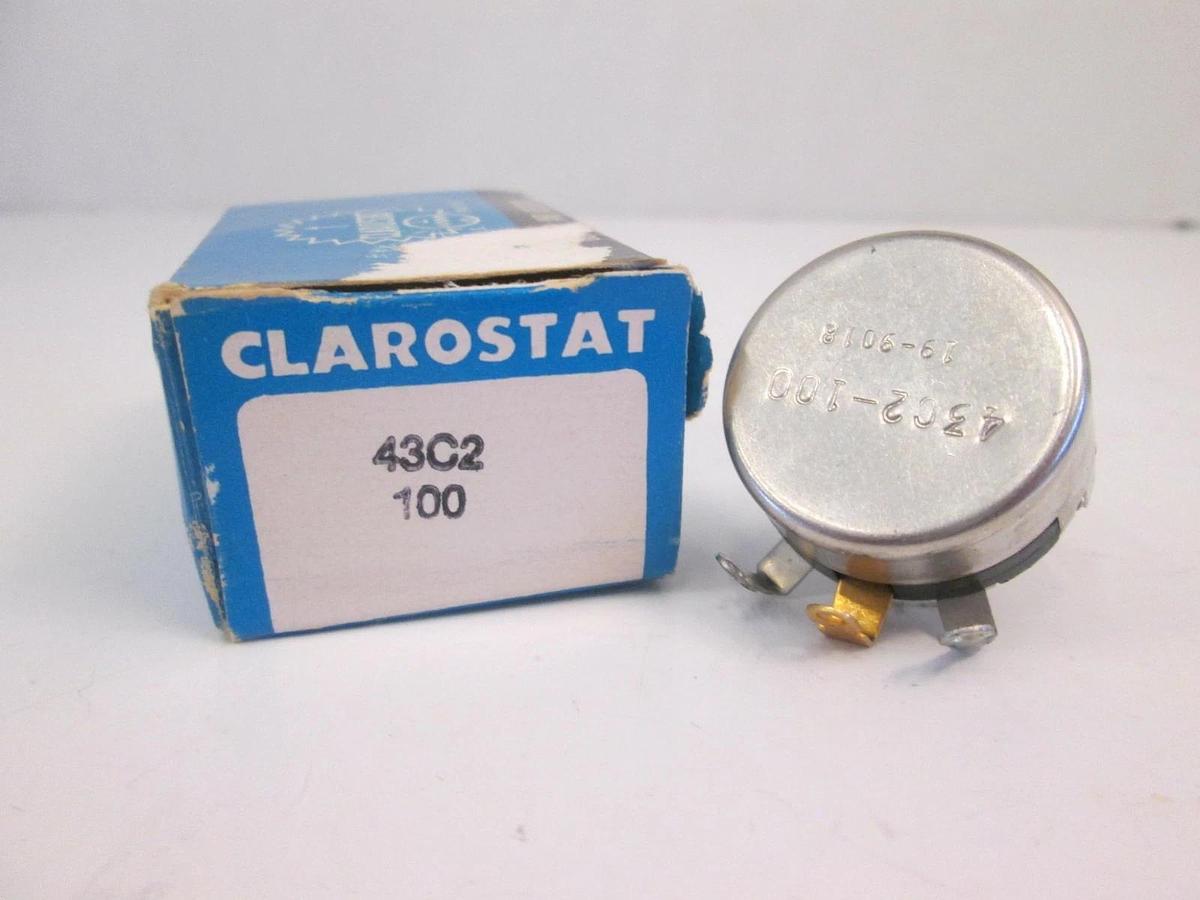 Used Clarostat 43C2-100 Potentiometer