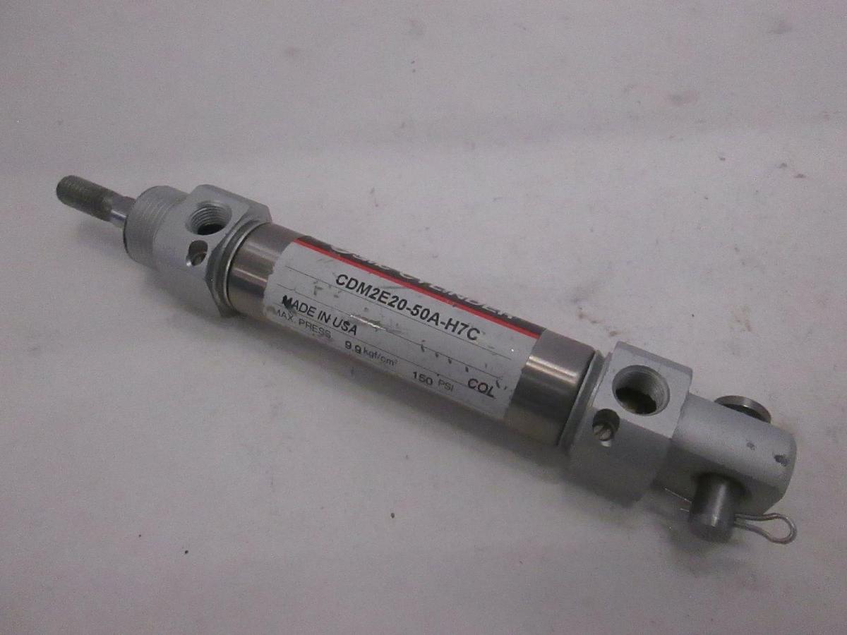 Used SMC, Pneumatic Cylinder, CDM2E20-50A-H7C, Used