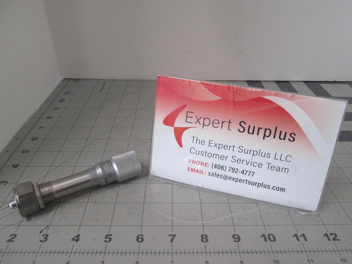 Used Swagelok NUPRO  Bellows Sealed Metering Valve, Replacement Handle to Stem Tip