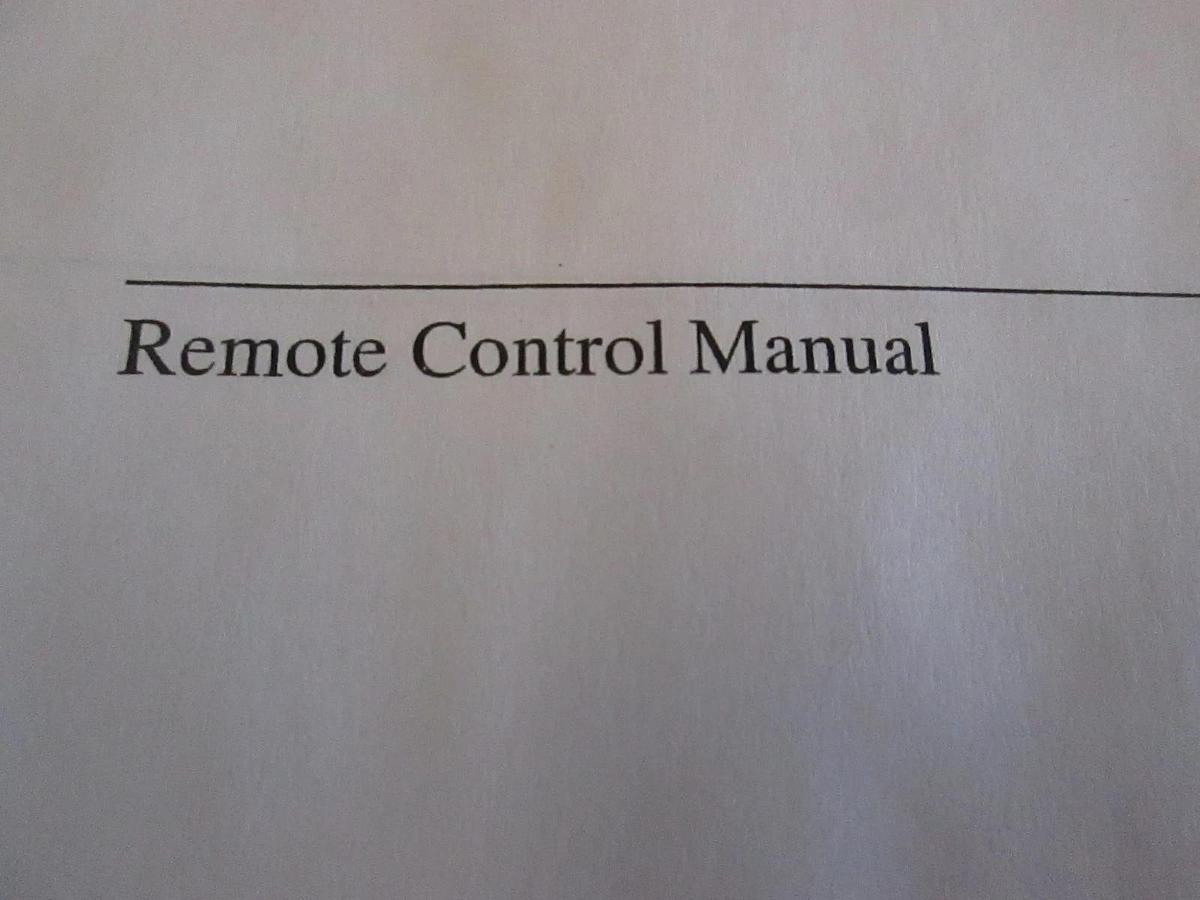 Used HP 37719A Communications Performance Analyzer Remote Control Manual, Used