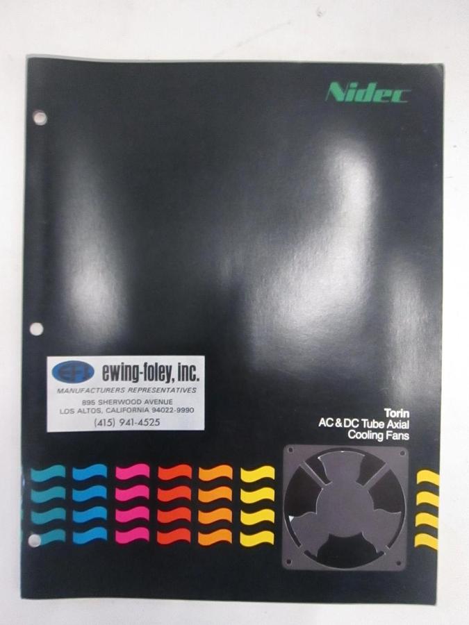Used Nidec Torin AC & DC Tube Axial Cooling Fans Catalog, Used