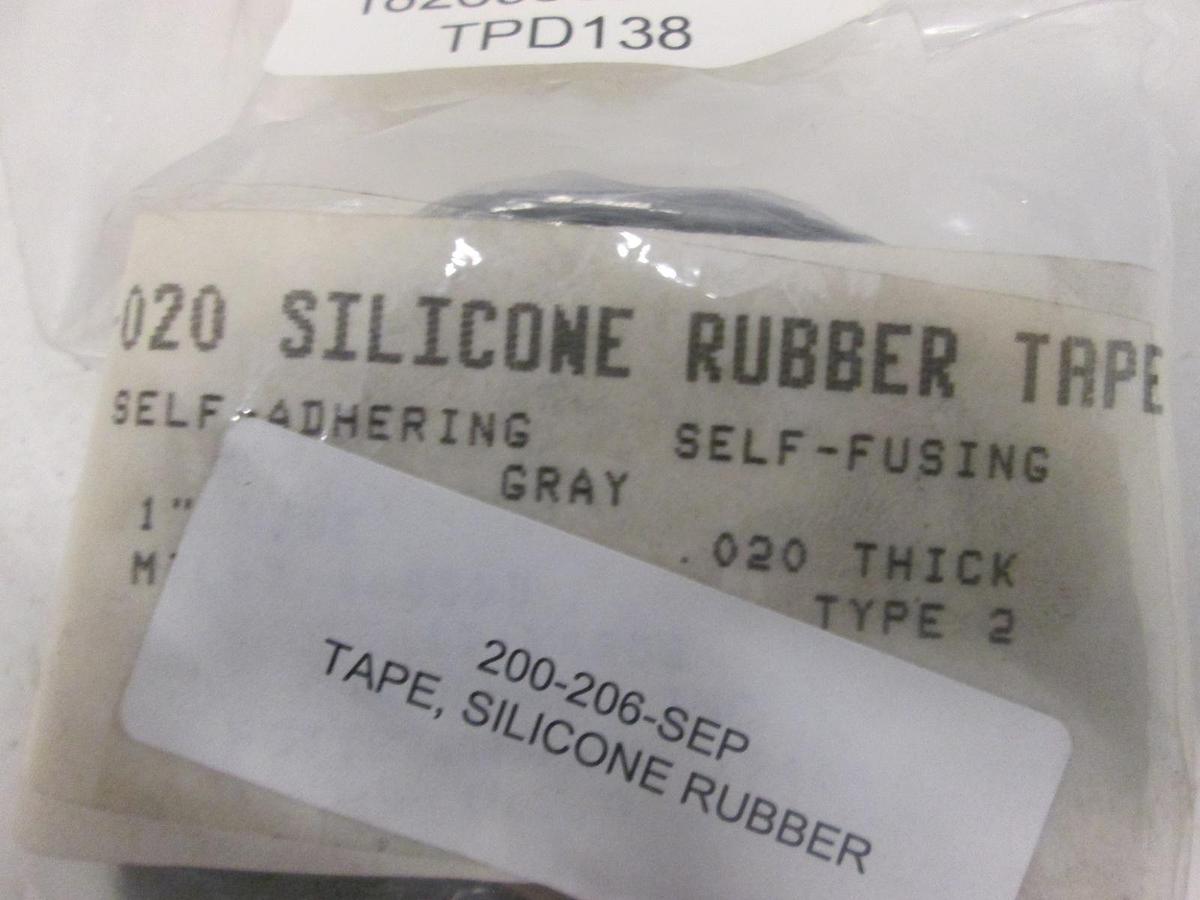 Gudebrod, Inc, G1-020, G1-020 SILICON RUBBER TAPE GREY, 1"w x .020thick, New