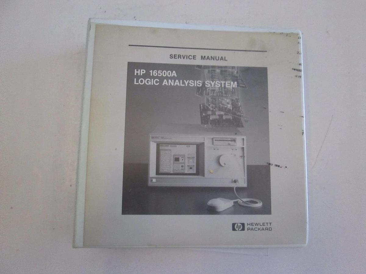 Used HP 16500A Logic Analysis System Service Manual, Used