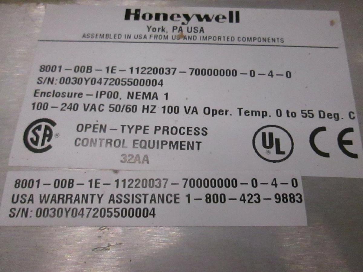 Used Honeywell, 8001-00B-1E, PLC Controller, Used, from an MRL diffusion furnace