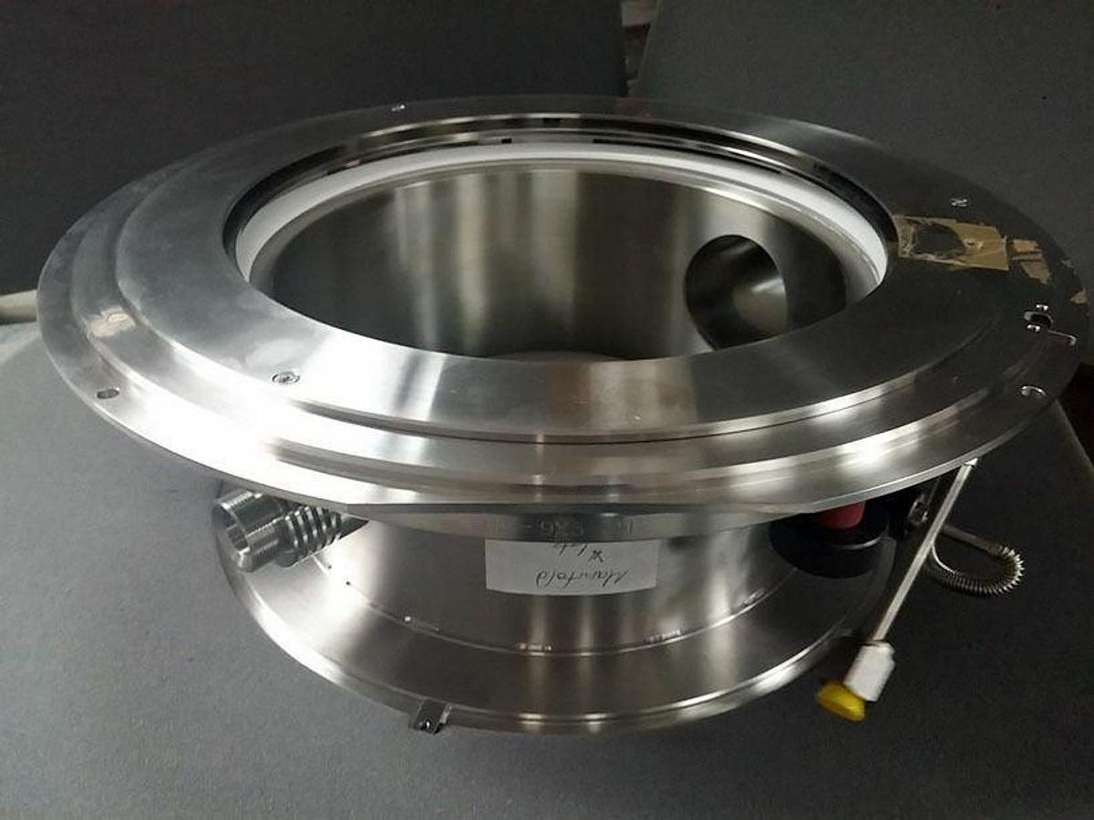 Used TEL Tokyo Electron Process Chamber Manifold Flange Plenum, Used