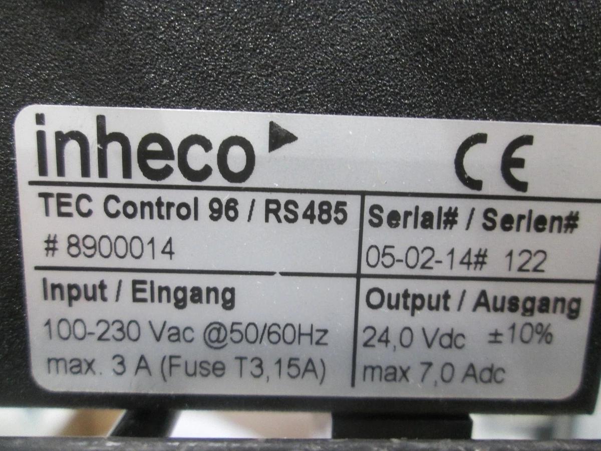 Used Inheco, TEC Control 96/RS485, #8900014, Used