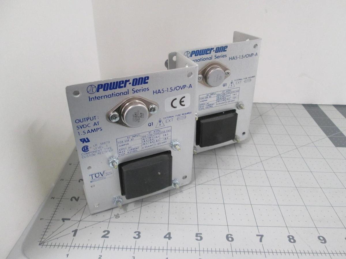Used Power One, HA5-1.5/OVP-A, Power Supply, Used, Lot of 2