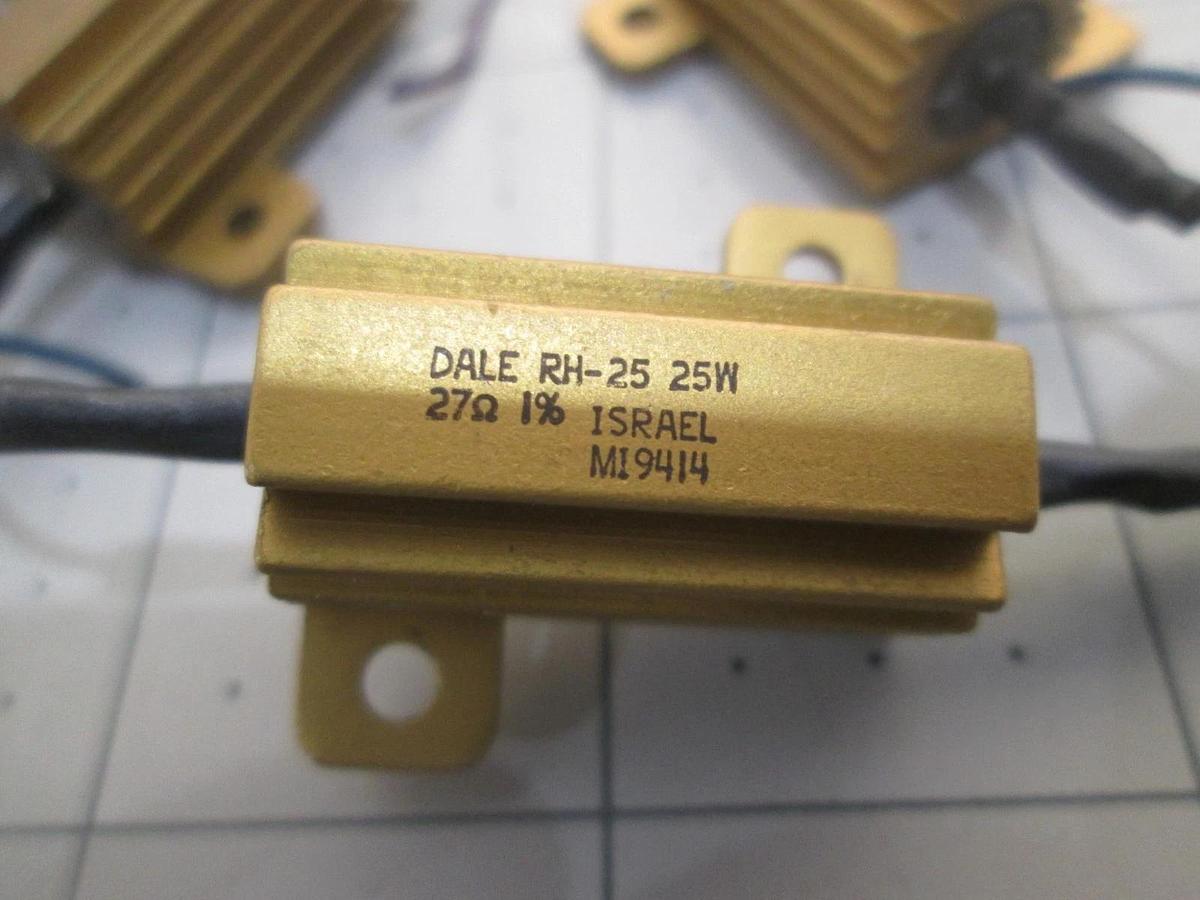 Used Dale, RH-25, 25W, 1% Resistor, Used, Lot of 5