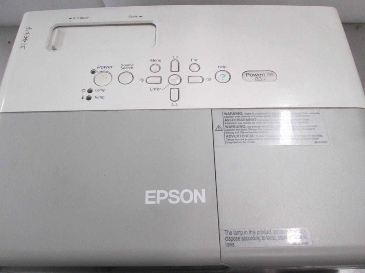 Used Epson Model: EMP-83H, LCD projector 100-240v, 50/60Hz 2.8-1.2A