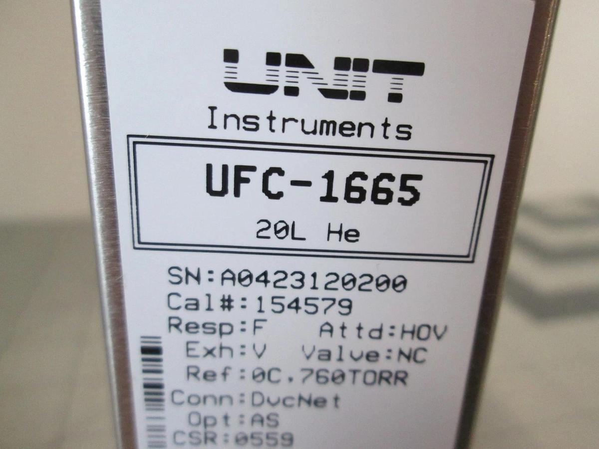 Unit, UFC-1665, He, 20L, Mass Flow Controller, New