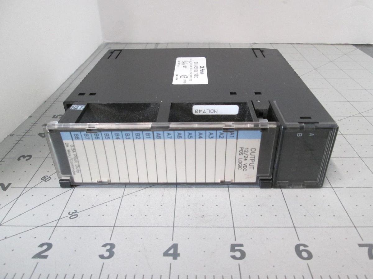 Used GE Fanuc, IC693MDL740C, PLC Output Module, 12/24VDC, 0.5A, Used