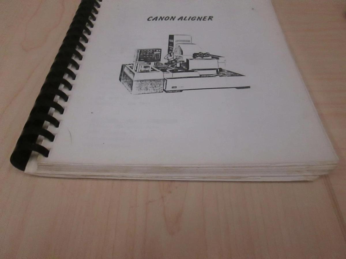 Used Canon Aligner Manual, Used
