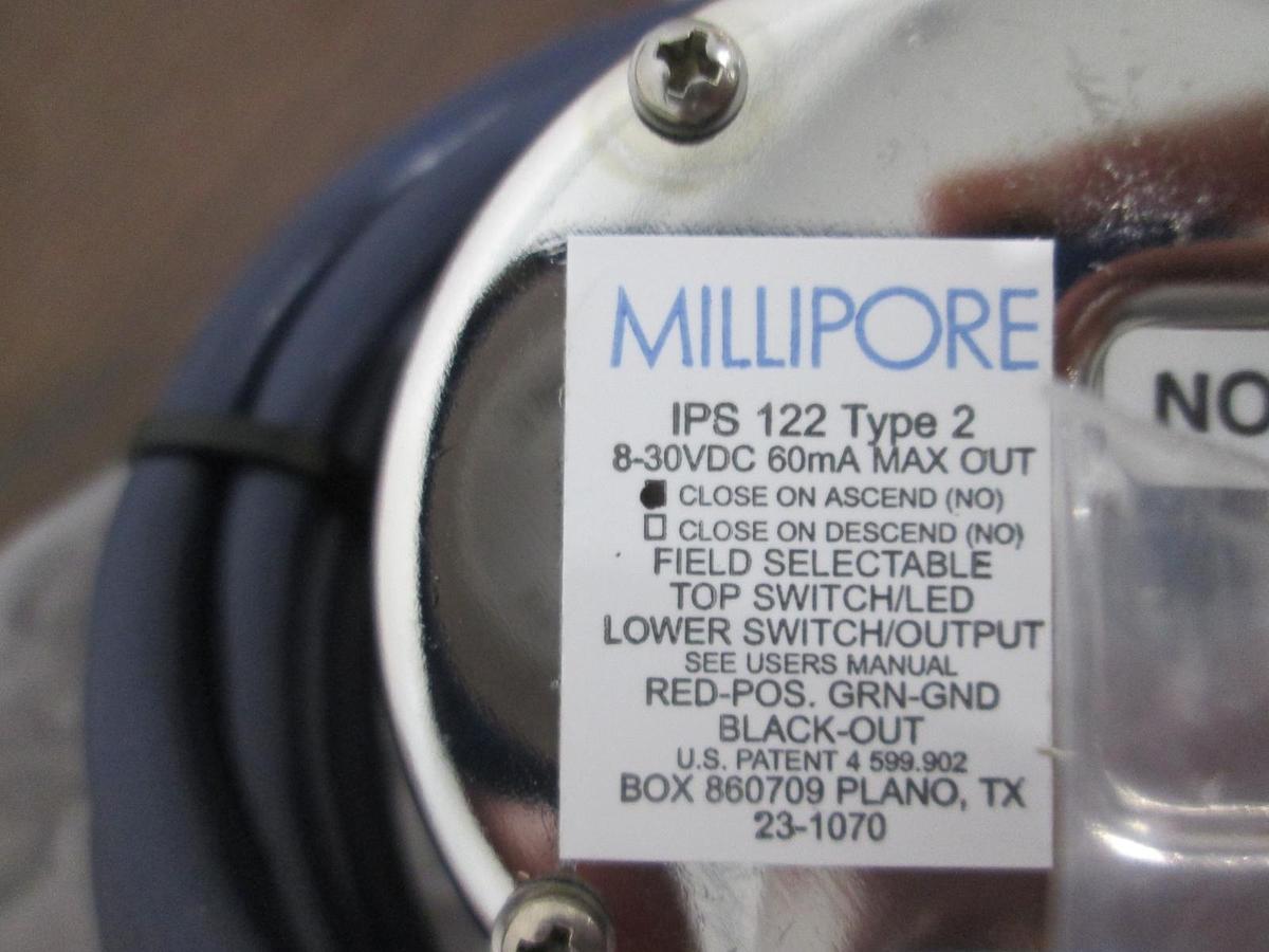 Used Millipore, 01-0120-E, 0-60 PSI, Gauge, Bottom Mount, New