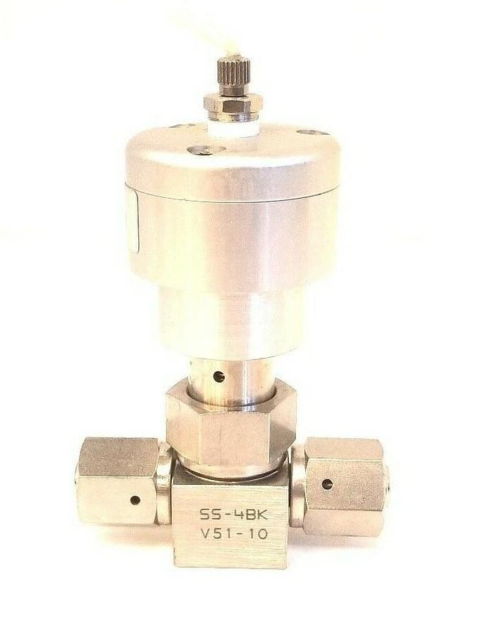 Used Nupro Pneumatic Valve SS-4BK-V51-1O, 1/4" FVCR, Used