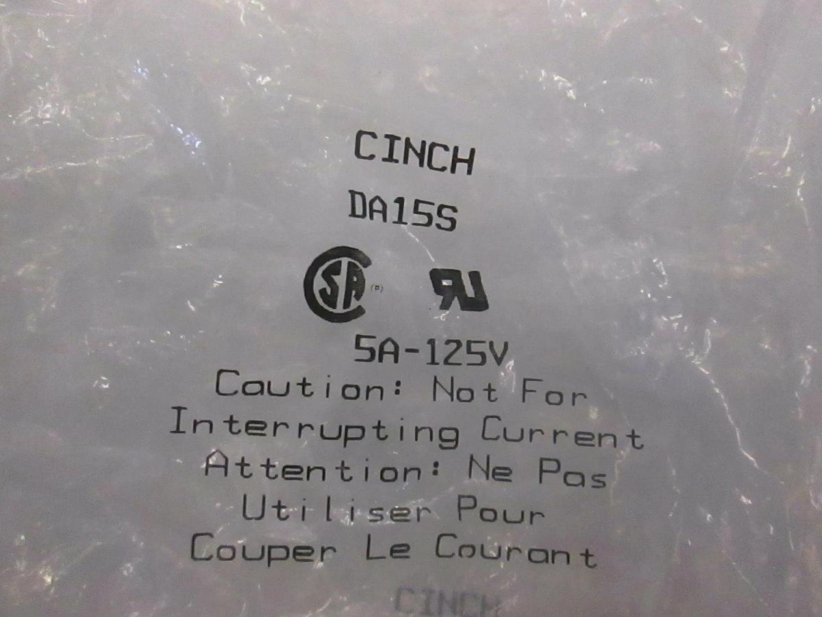 Amphenol, Cinch, DA15S, New, Lot of 8