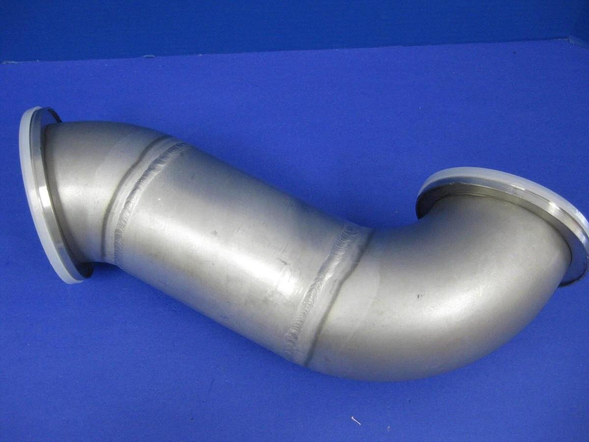 Used Stainless Steel Double Elbow Vacuum Pipe 90°/45°, ISO-100