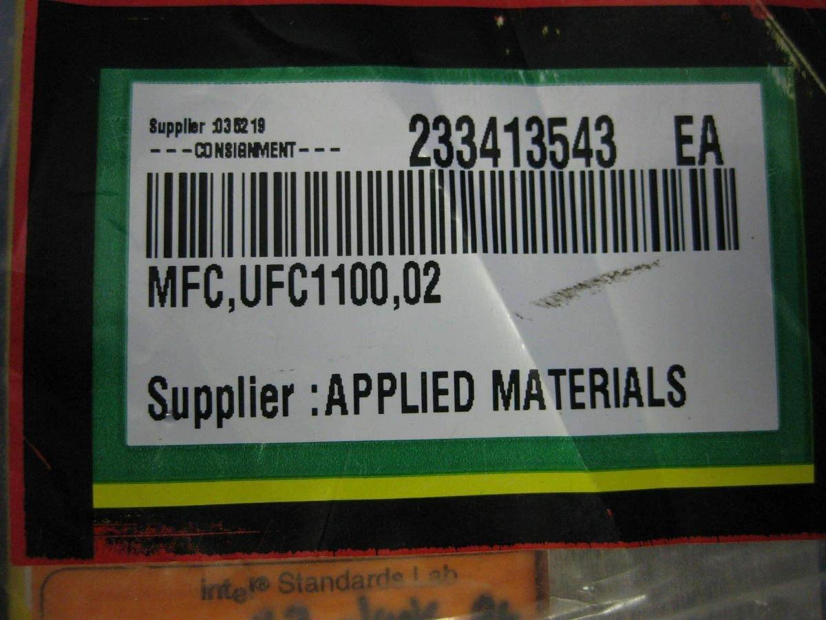 Used Unit UFC-1100 MFC, O2, 3 SLM, 1/4" Male, AMAT 233-4135-43, Lot of 2
