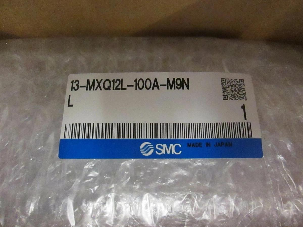 SMC, 13-MXQ12L-100A-M9NL, Air Cylinder Linear Slide Actuator Table, New