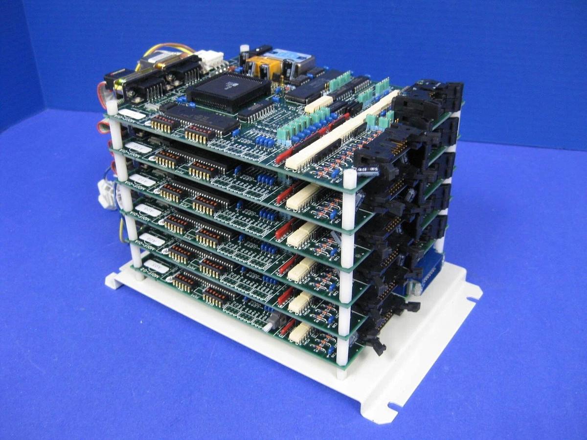 Used TEL Tokyo Electron T-Bawl Control Unit PCB Assembly w/ (6) MDIF-01A-1