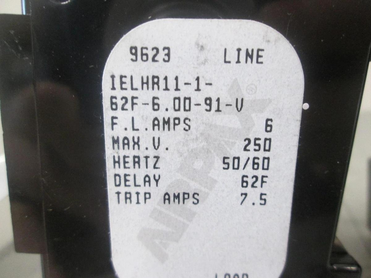 Airpax, IELHR11-1-62F-6.00-91-V, 6A, 2 Pole, Circuit Breaker, New, Lot of 2