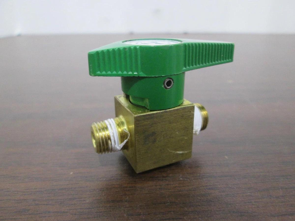Used Swagelok, Nupro, B-2P4T2, Brass Quarter-Turn Instrument Plug Valve, Used
