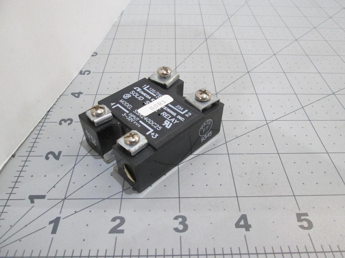 Used Omega, Model SSR240DC25, Solid State Relay, Used