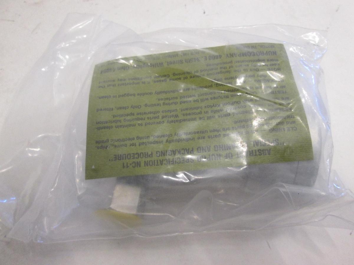 Nupro Pneumatic Valve SS-4BK-V51-1O, 1/4" FVCR, New
