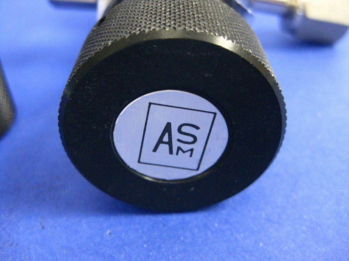 Used ASM Pneumatic, NC, Test Helium Valve, 3x10(-9) atm.cm3/sec - LOT of 2, Used