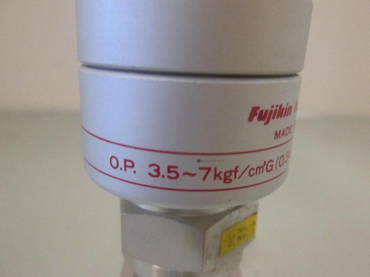 Used Fujikin Mega-Mini, 3.5-7kgf, Pneumatic Valve, 1/2" MVCR, Used