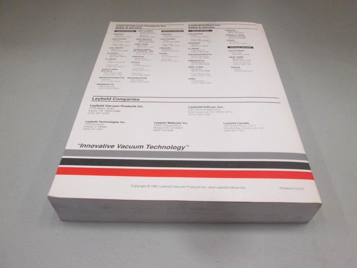 Used Leybold, Product and Vacuum Technology Reference Book, Used
