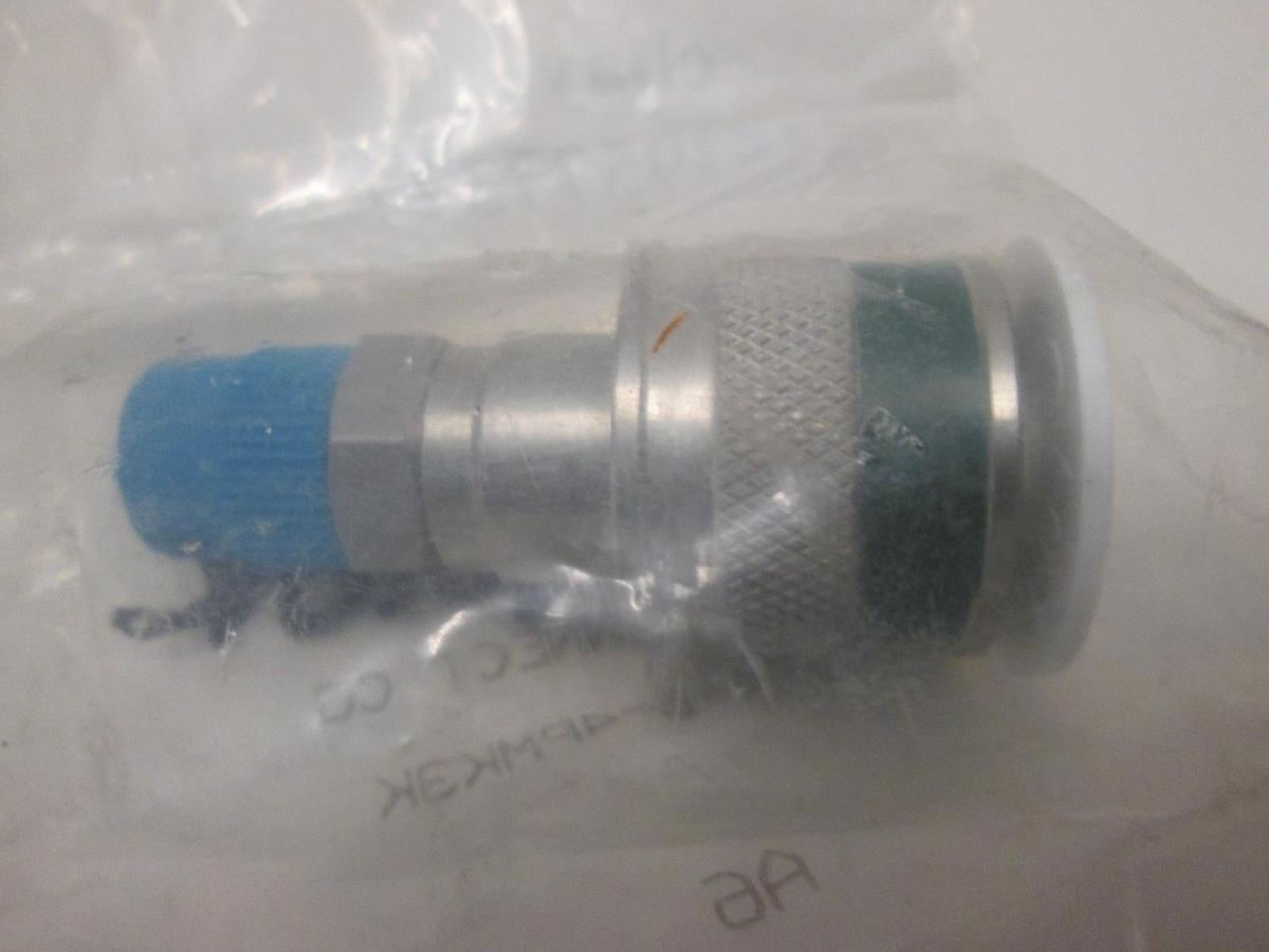 Used Swagelok, SS-QC4-B-4PMK3K, BODY,QK-DISC,14MPT,GRN,KR, New