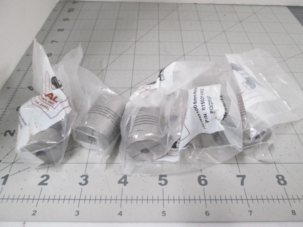 Helical Products, HCRM100-6MM-6MM coupling, Flexible Shaft, New, Lot of 5