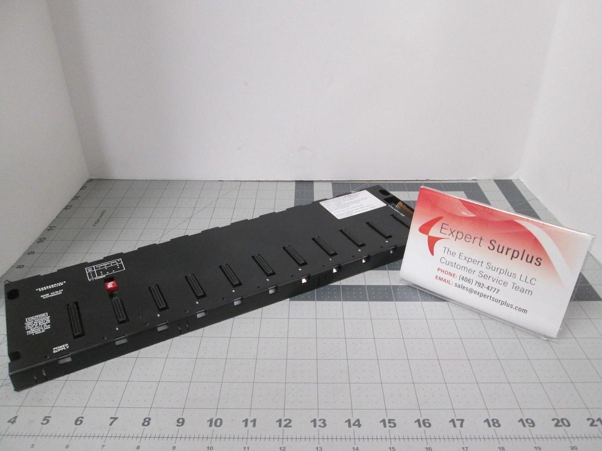 Used GE Fanuc, IC693CHS392C, 10 Slot Baseplate Expansion Module, Used