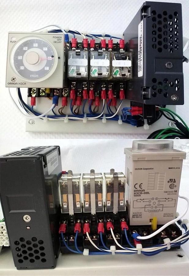 Used TEL Tokyo Electron EWS-15-24 Power Supply Pack w/ Omron H3CR-H8L Timer, Used