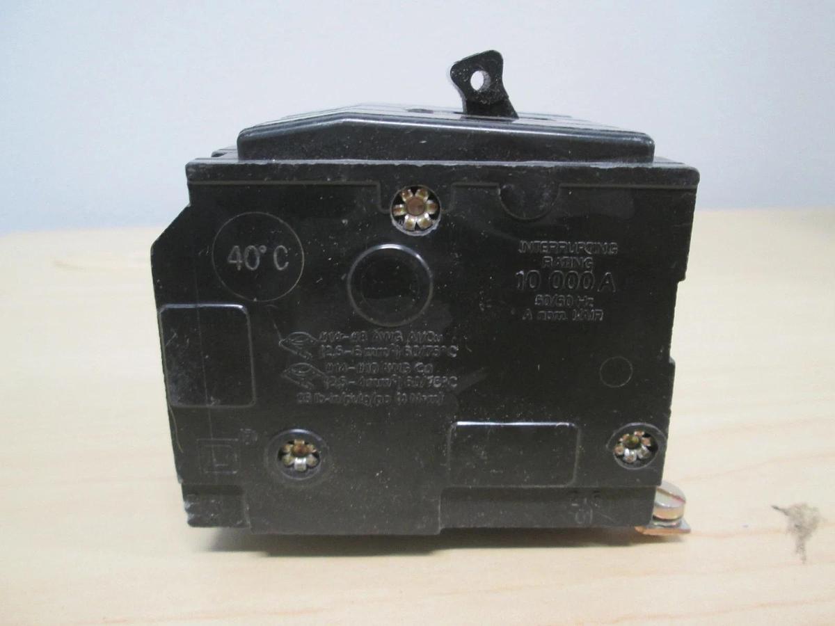 Used Square D, L-4061, Type QOB, 3 Pole Circuit Breaker, 25A, Used