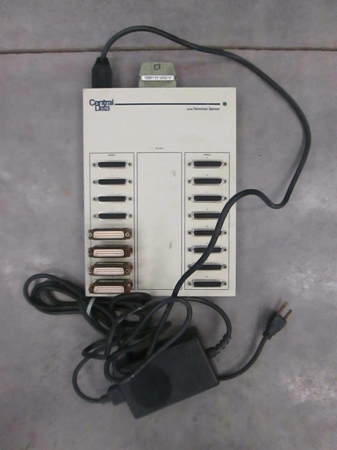 Used Central Delta SCSI Terminal Server, 16 Position w/ Four M to M Adapters