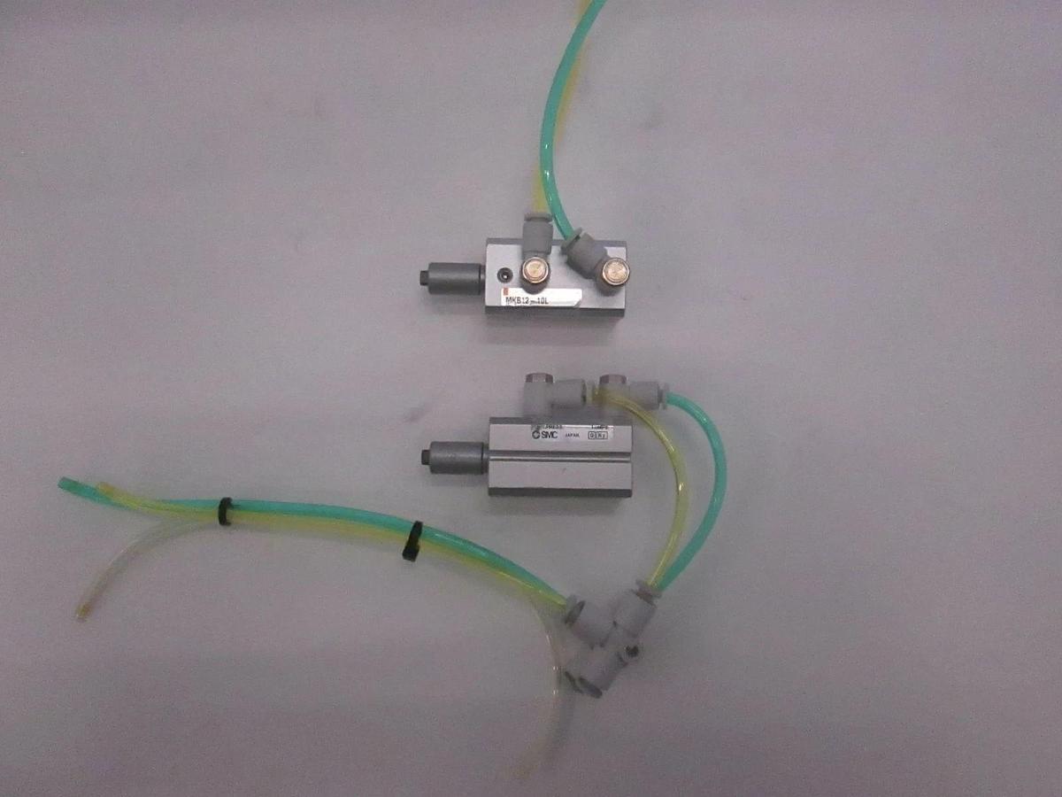 Used SMC, MKB12-10L, Rotary Clamp Cylinder, Used Lot of 2