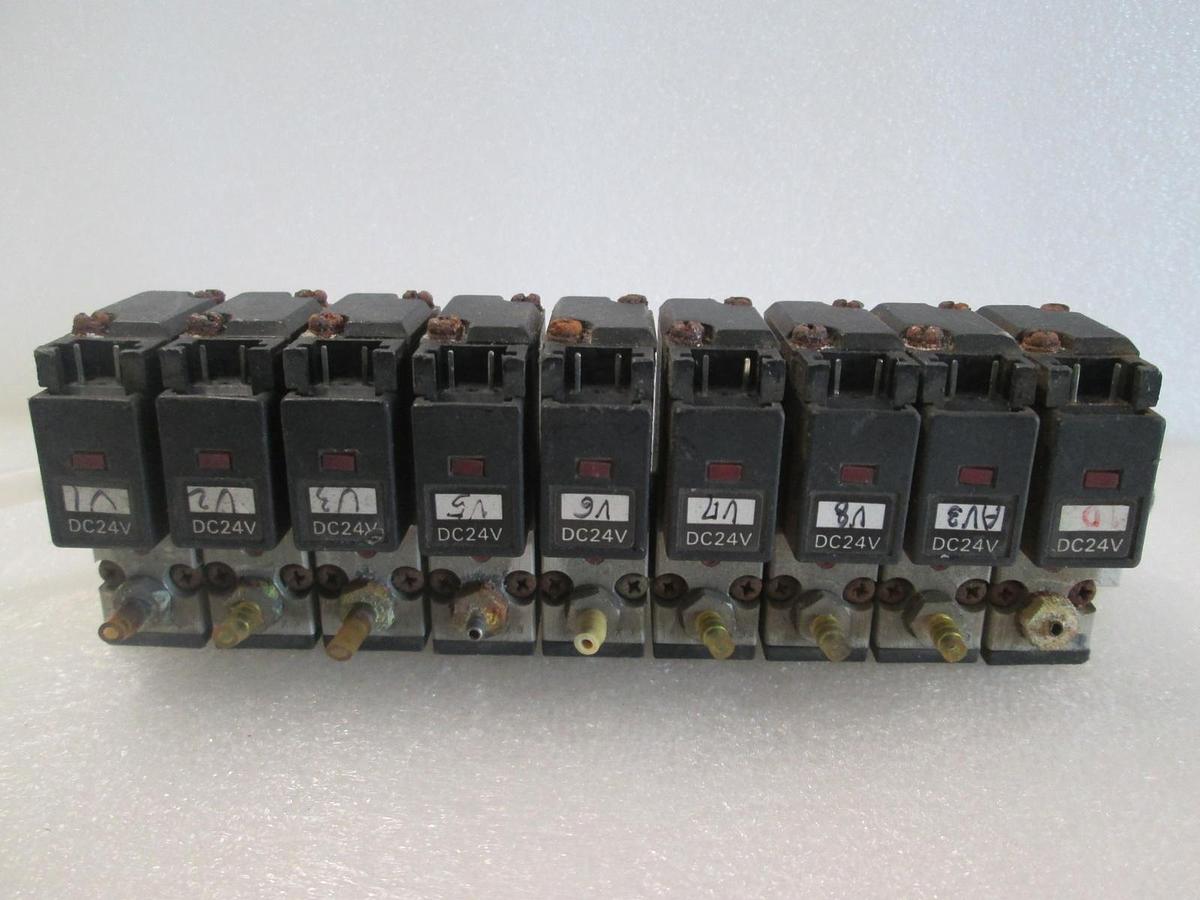 Used Koganei, 030E1, Solenoid Valve Block Assy, 9 Valve, Used