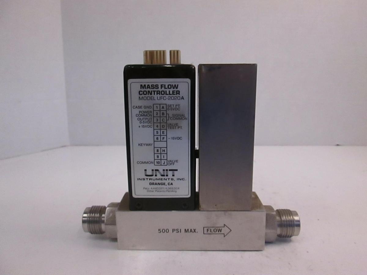 Used Unit UFC-2020A Mass Flow Controller, Ar, 30 SLM, 1/2" MVCR, Used