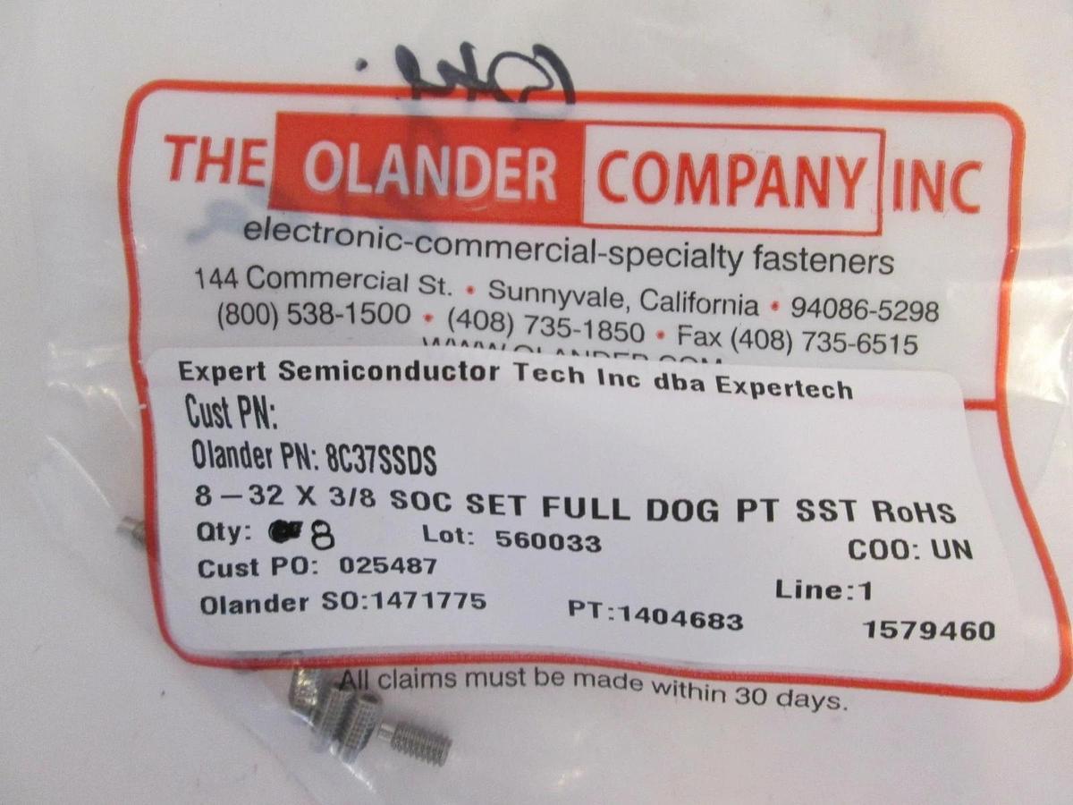 Olander, 8C37SSDS, 32 X 3/8 Soc Set Full Dog PT SST New, Lot of 8